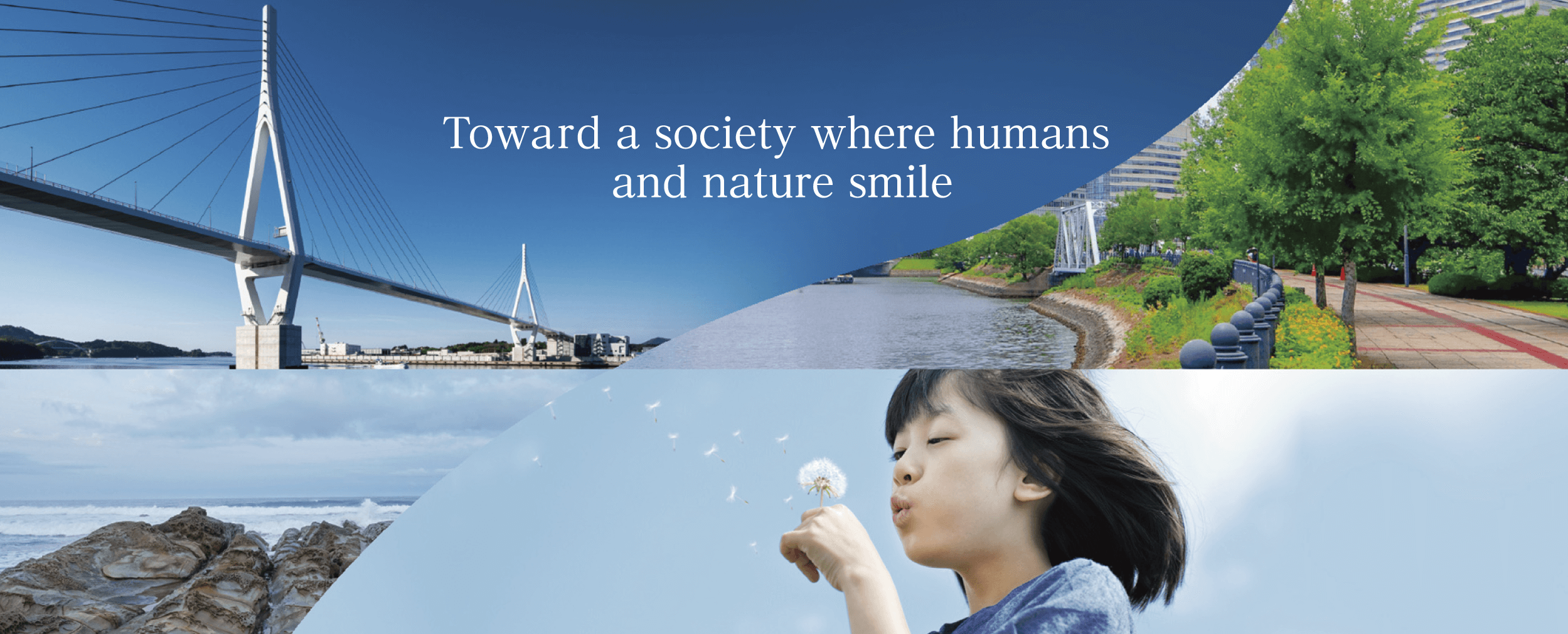 Toward a society where humans and nature smile